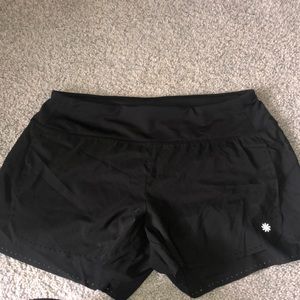 Athleta black gym shorts